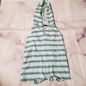 Carter's Printed Hooded Romper 12M